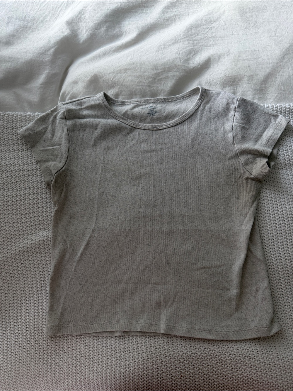 Brandy Melville Heather Gray Short Sleeve Crew Tee